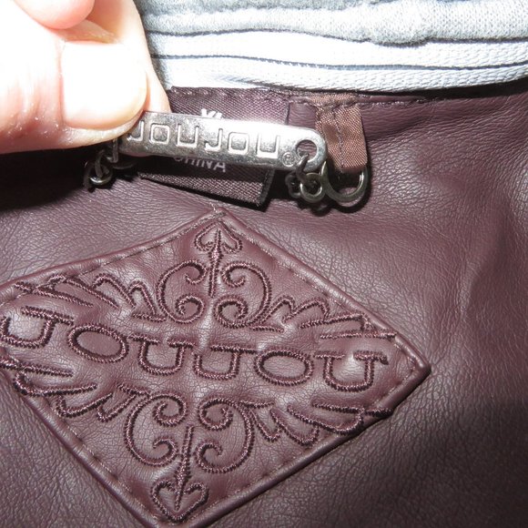 Jou Jou Fitted Vegan Leather Jacket size xl. - Picture 5 of 15